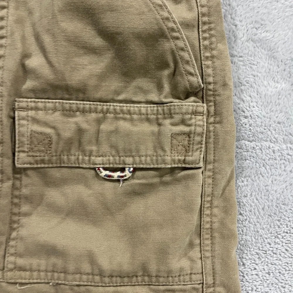 LL Bean Mens Cargo Comfort Waist Shorts 36* Khaki Outdoor 225022 Utility Y2K‎